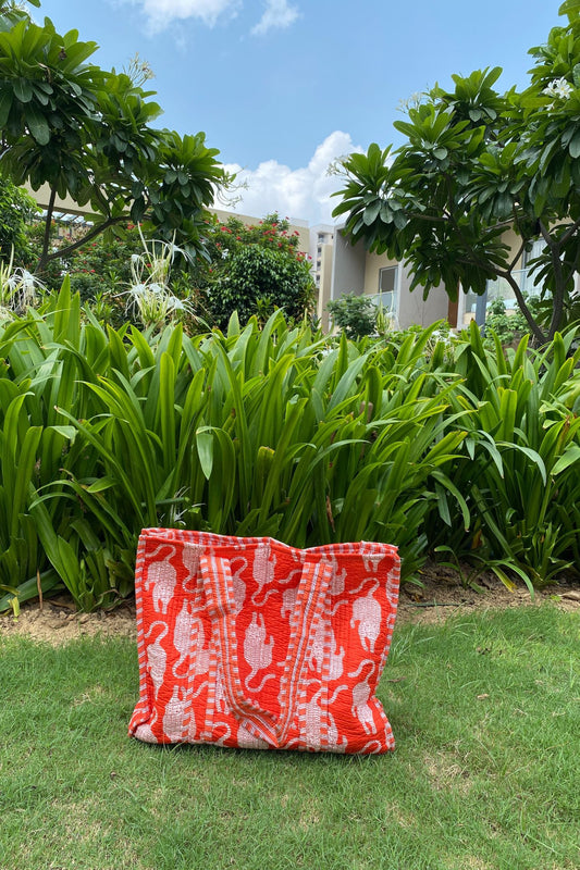 KITTY ORANGE TOTE